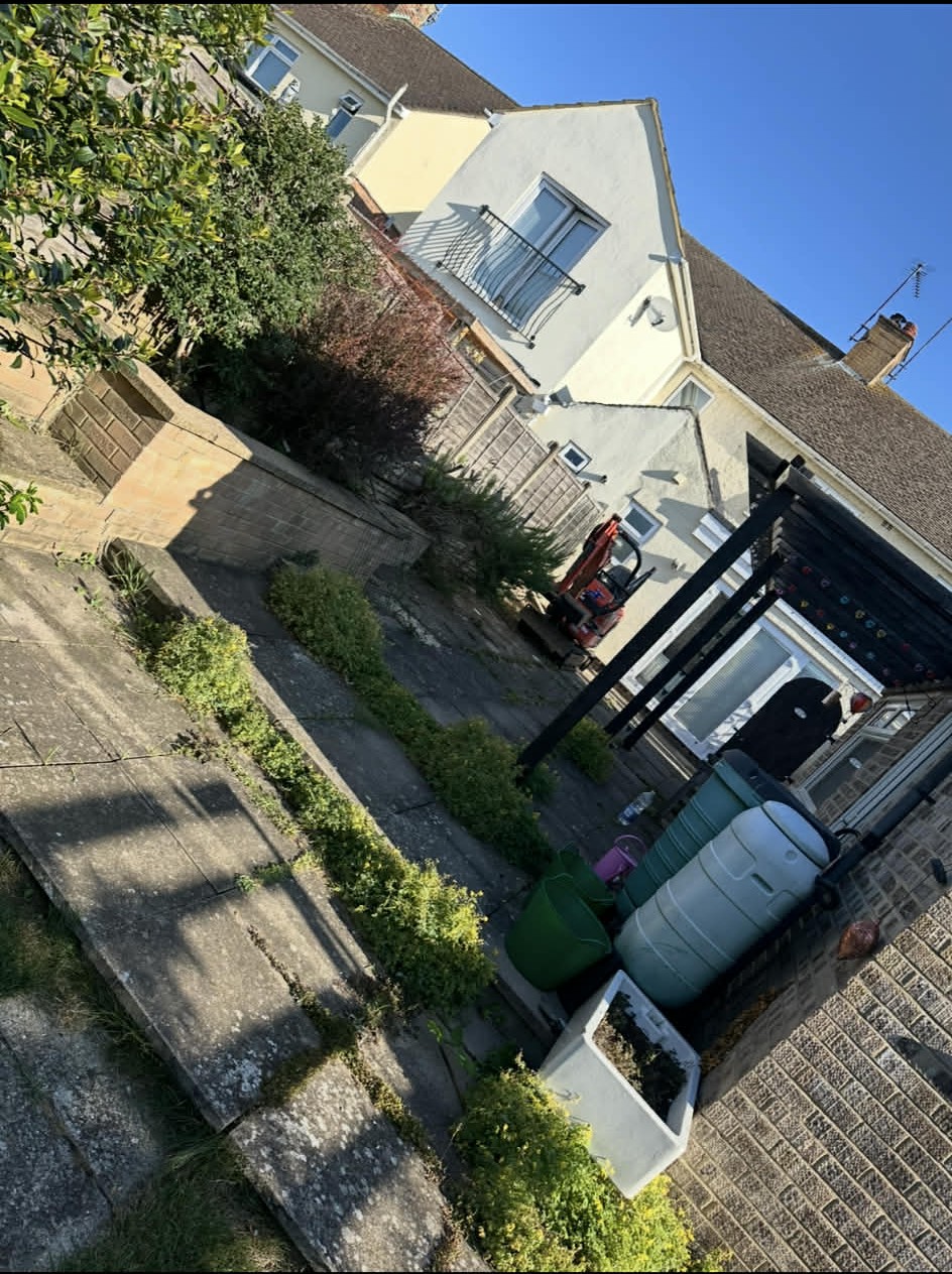 Garden before landscaping